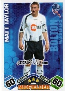 Cromo Matt Taylor - English Premier League 2009-2010. Match Attax - Topps