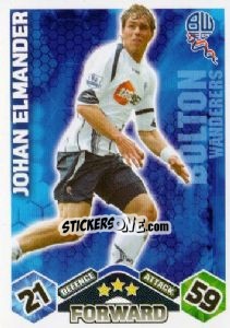 Sticker Johan Elmander - English Premier League 2009-2010. Match Attax - Topps
