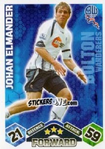 Sticker Johan Elmander - English Premier League 2009-2010. Match Attax n. 86 - Topps