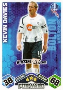 Sticker Kevin Davies - English Premier League 2009-2010. Match Attax n. 87 - Topps