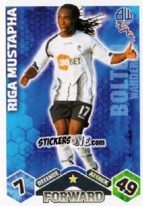 Sticker Riga Mustapha - English Premier League 2009-2010. Match Attax n. 88 - Topps