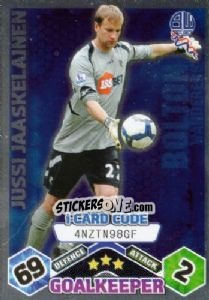 Sticker Jussi Jaaskelainen - iCard - English Premier League 2009-2010. Match Attax n. 89 - Topps