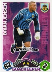 Sticker Brian Jensen - English Premier League 2009-2010. Match Attax n. 91 - Topps