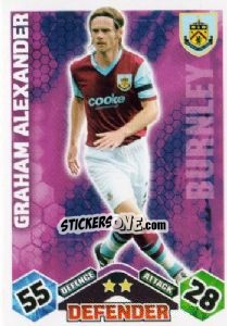 Sticker Graham Alexander - English Premier League 2009-2010. Match Attax n. 92 - Topps