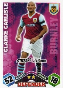 Sticker Clarke Carlisle - English Premier League 2009-2010. Match Attax - Topps
