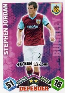 Sticker Stephen Jordan - English Premier League 2009-2010. Match Attax n. 96 - Topps