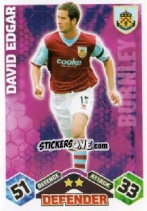Sticker David Edgar - English Premier League 2009-2010. Match Attax n. 99 - Topps