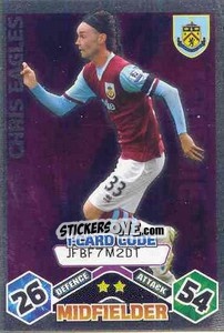 Sticker Chris Eagles - iCard - English Premier League 2009-2010. Match Attax n. 107 - Topps