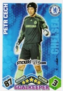 Sticker Petr Cech - English Premier League 2009-2010. Match Attax n. 109 - Topps