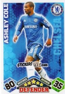 Sticker Ashley Cole - English Premier League 2009-2010. Match Attax n. 111 - Topps