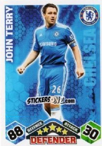 Sticker John Terry - English Premier League 2009-2010. Match Attax n. 113 - Topps