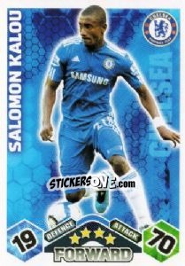 Sticker Salomon Kalou - English Premier League 2009-2010. Match Attax - Topps