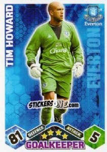 Sticker Tim Howard - English Premier League 2009-2010. Match Attax n. 127 - Topps