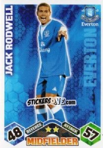 Sticker Jack Rodwell - English Premier League 2009-2010. Match Attax - Topps