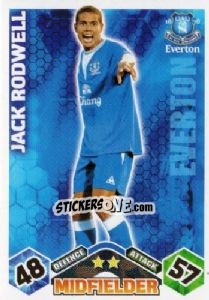 Cromo Jack Rodwell - English Premier League 2009-2010. Match Attax n. 133 - Topps