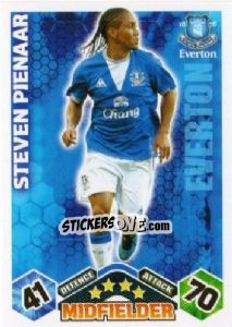 Cromo Steven Pienaar - English Premier League 2009-2010. Match Attax - Topps