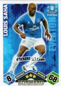 Sticker Louis Saha - English Premier League 2009-2010. Match Attax n. 141 - Topps