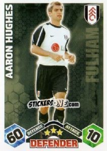 Sticker Aaron Hughes - English Premier League 2009-2010. Match Attax - Topps