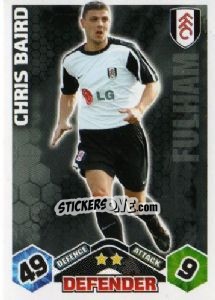 Cromo Chris Baird - English Premier League 2009-2010. Match Attax - Topps