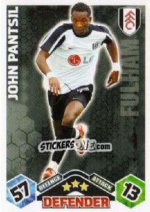 Sticker John Pantsil - English Premier League 2009-2010. Match Attax n. 148 - Topps