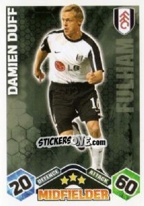 Sticker Damien Duff - English Premier League 2009-2010. Match Attax n. 154 - Topps