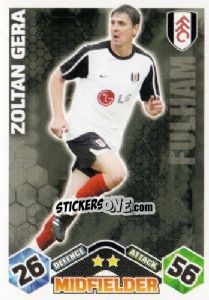 Sticker Zoltan Gera - English Premier League 2009-2010. Match Attax n. 156 - Topps
