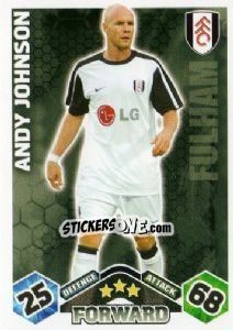 Sticker Andrew Johnson - English Premier League 2009-2010. Match Attax n. 157 - Topps