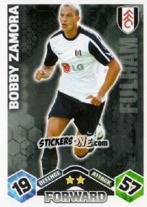 Sticker Bobby Zamora - English Premier League 2009-2010. Match Attax - Topps