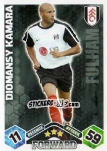 Figurina Diomansy Kamara - English Premier League 2009-2010. Match Attax - Topps