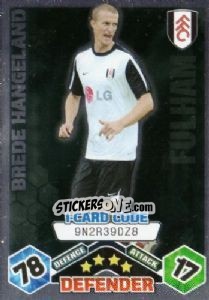 Sticker Brede Hangeland - iCard - English Premier League 2009-2010. Match Attax - Topps