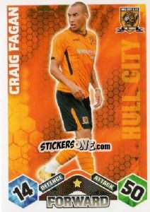 Sticker Craig Fagan - English Premier League 2009-2010. Match Attax - Topps
