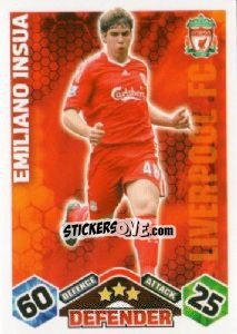 Sticker Emiliano Insua - English Premier League 2009-2010. Match Attax - Topps