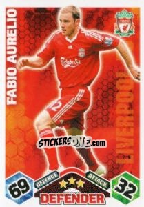 Sticker Fabio Aurelio - English Premier League 2009-2010. Match Attax n. 185 - Topps