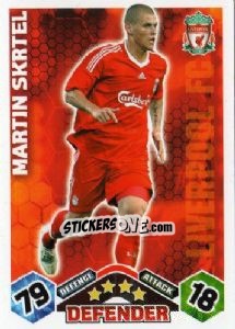 Cromo Martin Skrtel - English Premier League 2009-2010. Match Attax - Topps