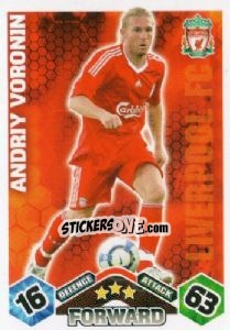 Sticker Andriy Voronin - English Premier League 2009-2010. Match Attax - Topps