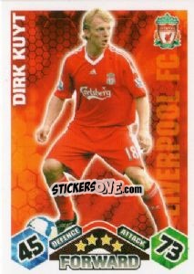 Sticker Dirk Kuyt - English Premier League 2009-2010. Match Attax n. 195 - Topps
