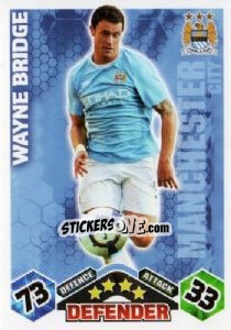 Sticker Wayne Bridge - English Premier League 2009-2010. Match Attax n. 204 - Topps