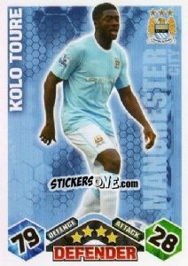Sticker Kolo Toure - English Premier League 2009-2010. Match Attax n. 205 - Topps