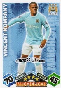 Cromo Vincent Kompany - English Premier League 2009-2010. Match Attax - Topps
