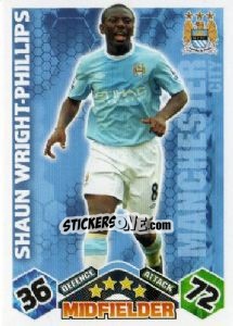 Sticker Shaun Wright-Phillips - English Premier League 2009-2010. Match Attax n. 210 - Topps