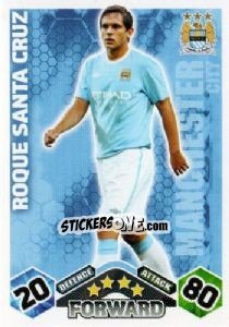 Cromo Roque Santa Cruz - English Premier League 2009-2010. Match Attax - Topps