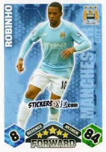 Sticker Robinho - English Premier League 2009-2010. Match Attax - Topps
