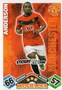 Sticker Anderson - English Premier League 2009-2010. Match Attax n. 223 - Topps