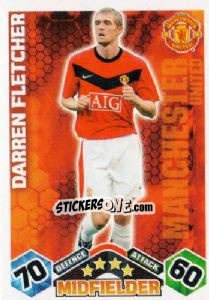 Sticker Darren Fletcher - English Premier League 2009-2010. Match Attax n. 224 - Topps