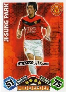 Sticker Ji-Sung Park - English Premier League 2009-2010. Match Attax n. 225 - Topps