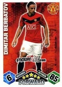 Sticker Dimitar Berbatov - English Premier League 2009-2010. Match Attax n. 232 - Topps