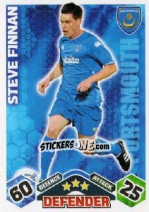 Sticker Steve Finnan - English Premier League 2009-2010. Match Attax - Topps