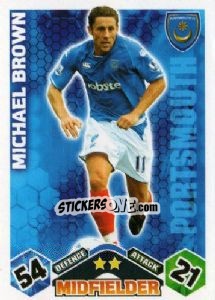 Sticker Michael Brown - English Premier League 2009-2010. Match Attax n. 245 - Topps
