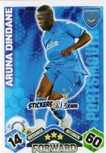Cromo Aruna Dindane - English Premier League 2009-2010. Match Attax - Topps