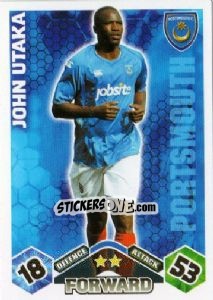 Figurina John Utaka - English Premier League 2009-2010. Match Attax - Topps